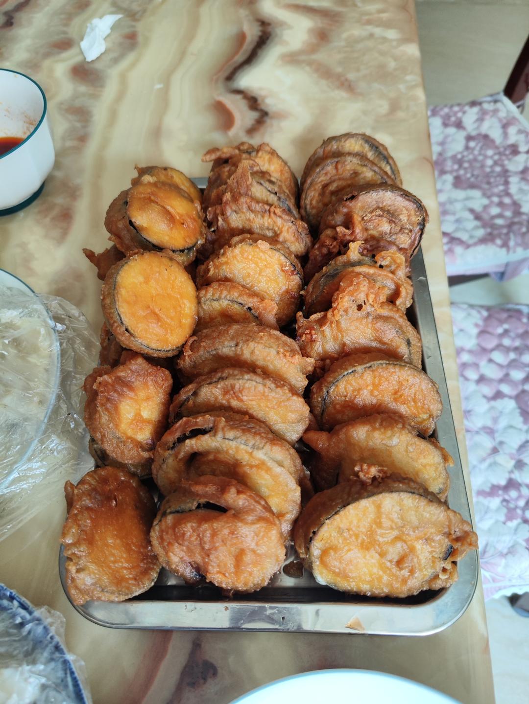 酥炸茄盒￨外酥里嫩