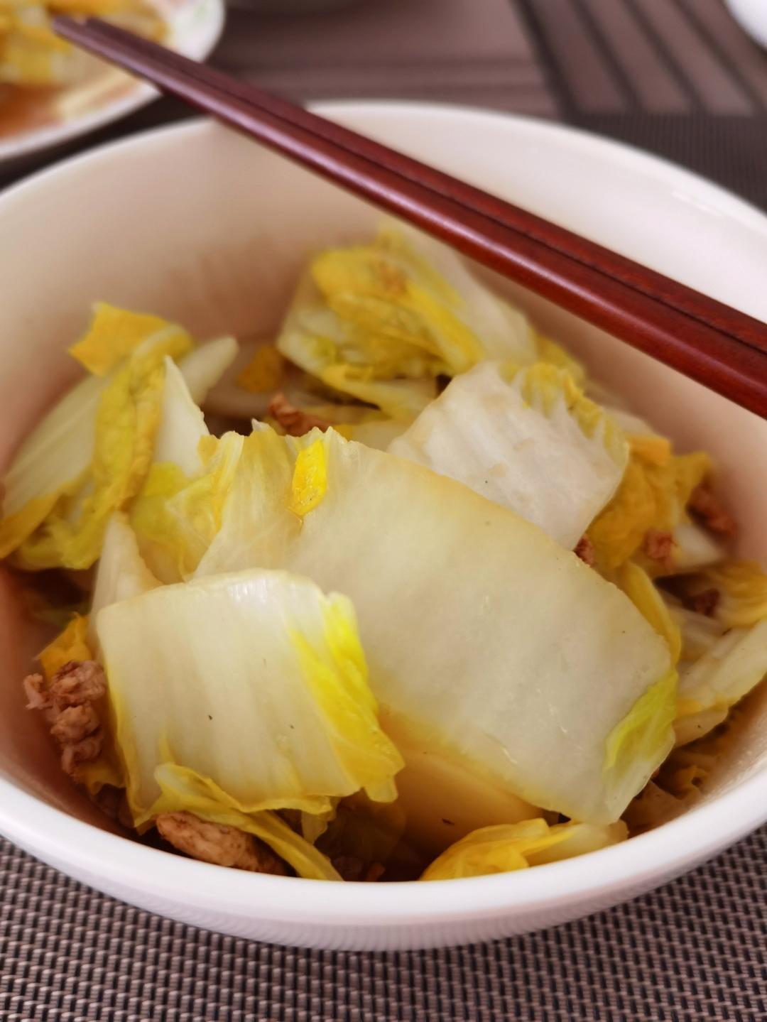 肉丝白菜炒年糕