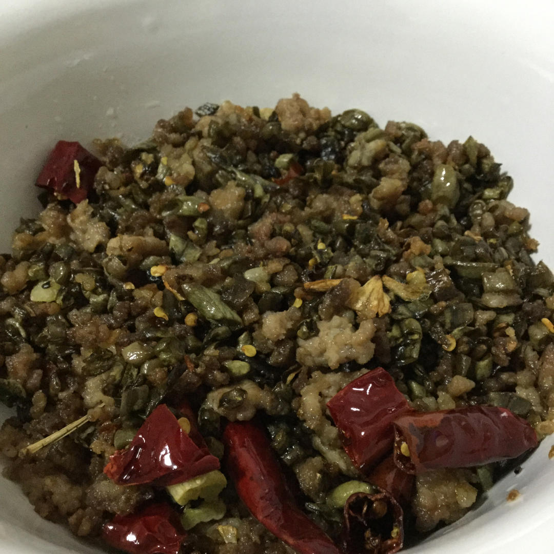 酸豆角炒肉末