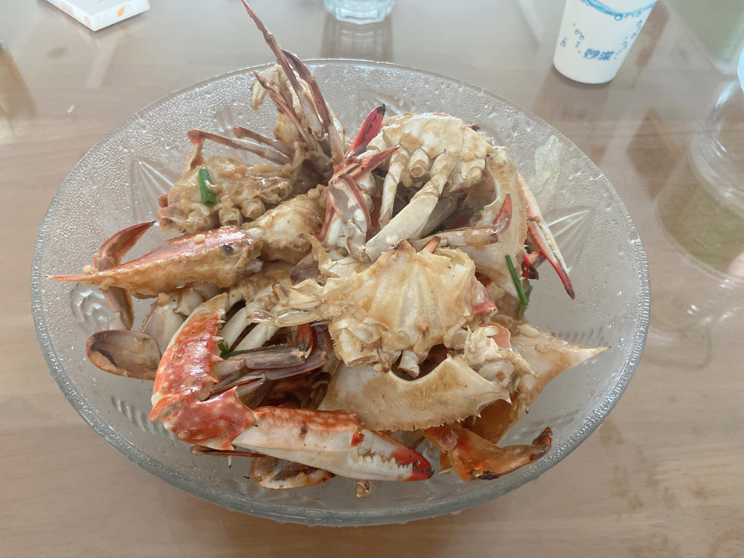 姜葱炒梭子蟹