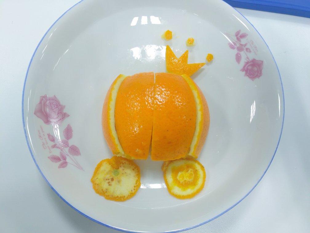 #创意摆盘#橙子南瓜车