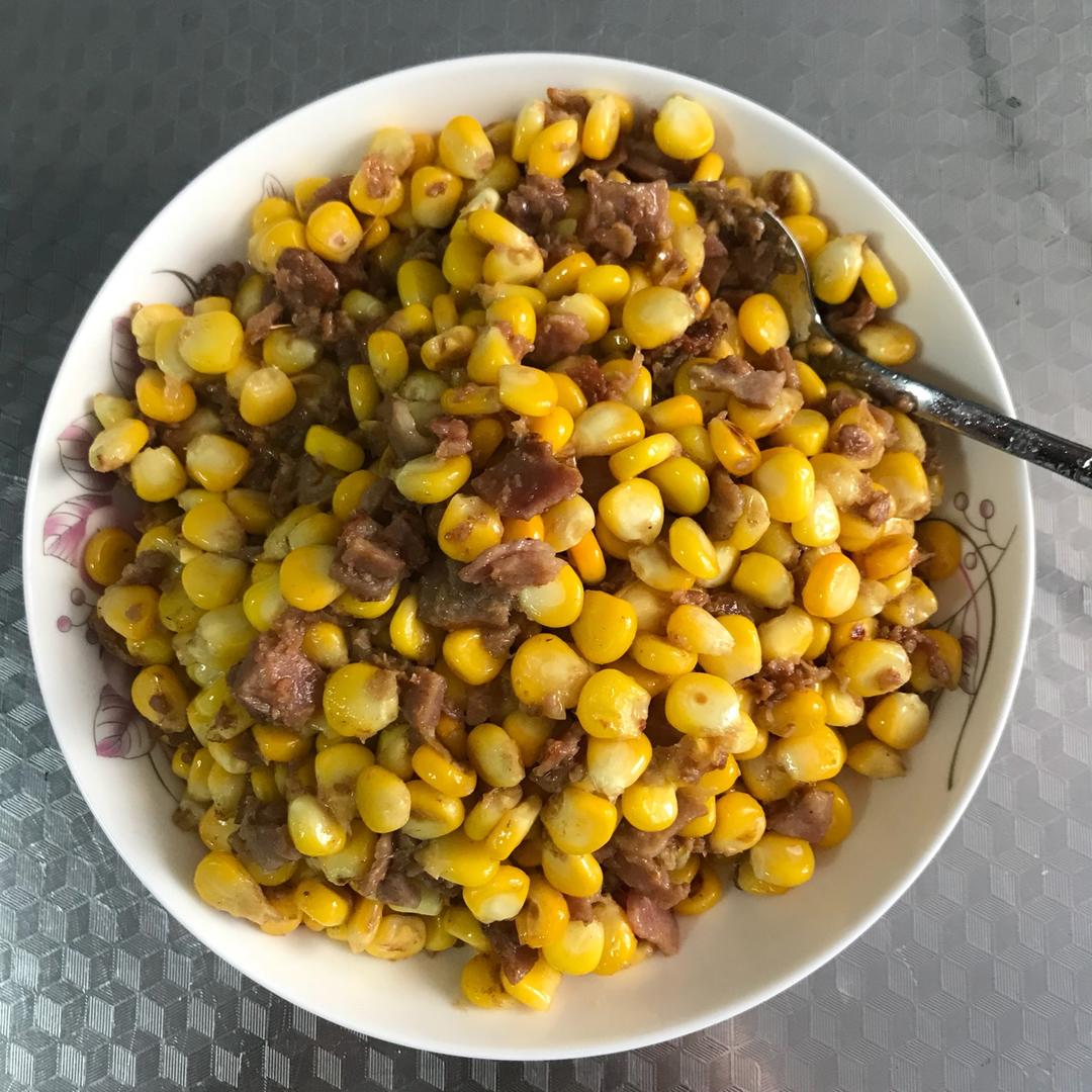 无福消瘦瘦瘦做的玉米炒碎肉----减肥的食谱