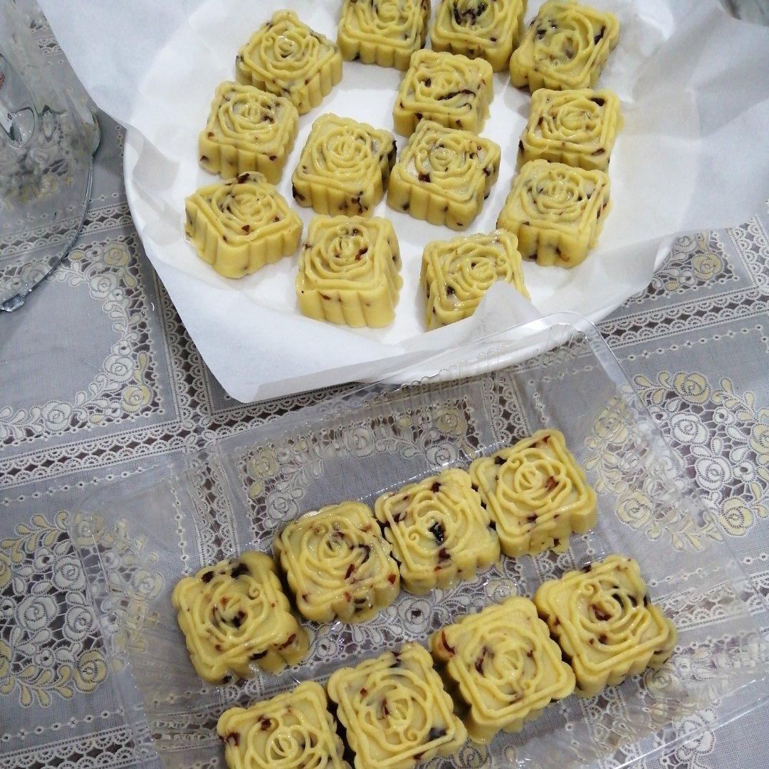 蔓越莓绿豆糕