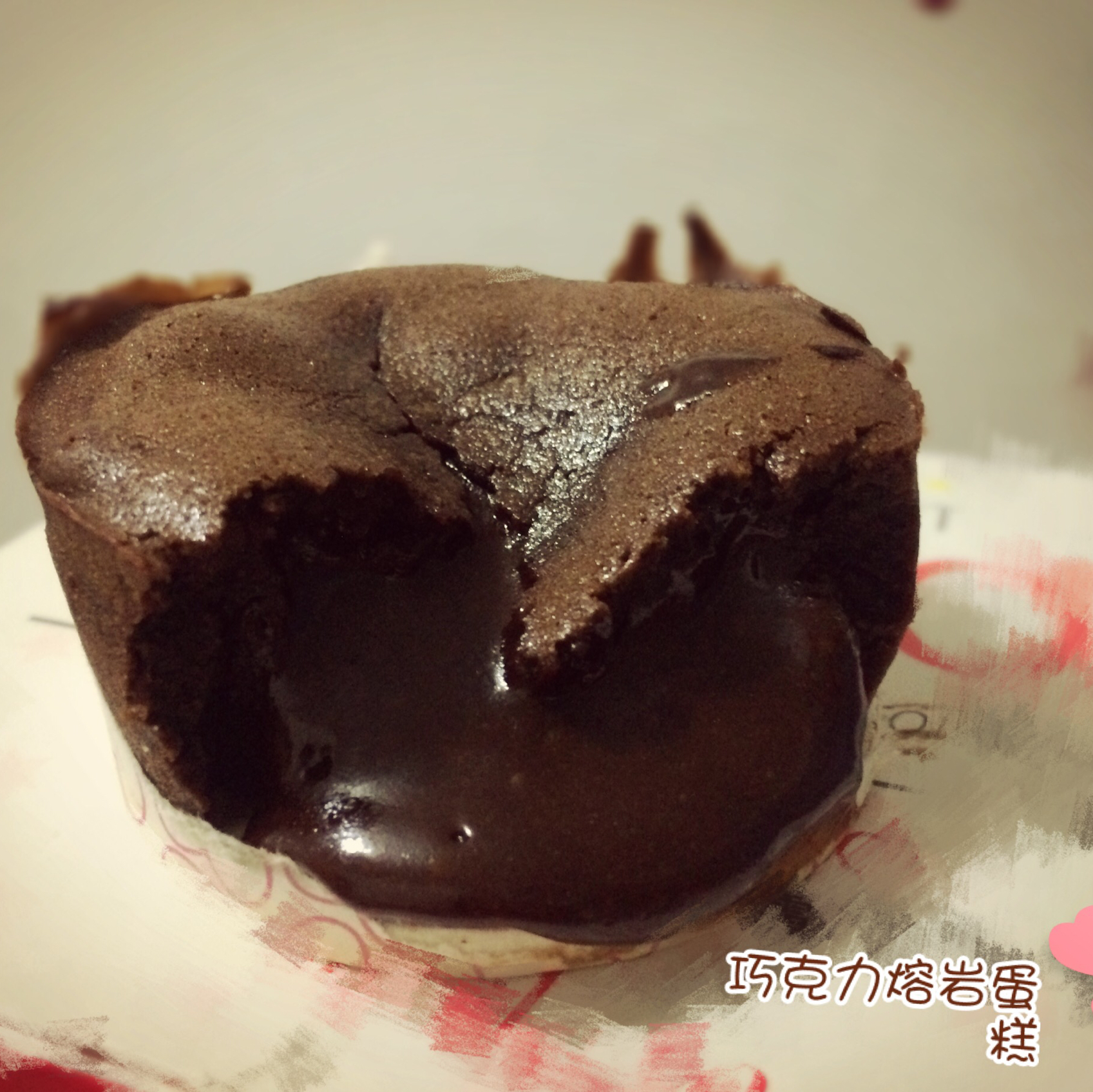 零基础巧克力熔岩蛋糕（1只量）