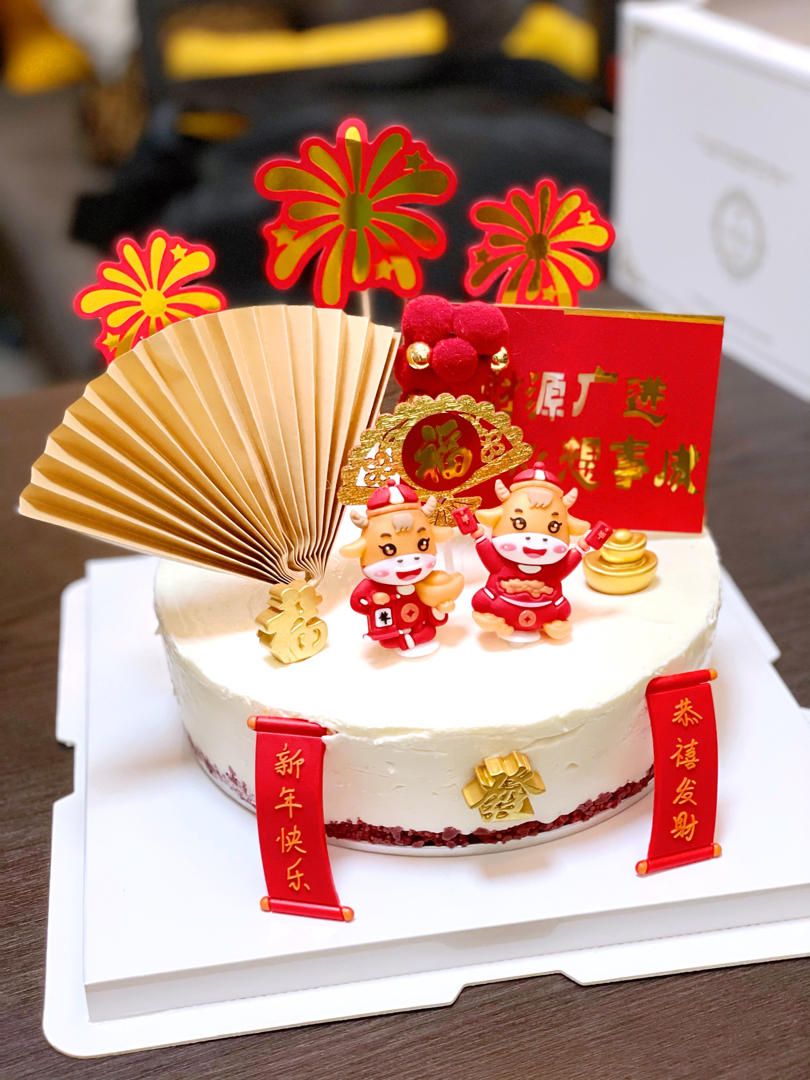 酸奶芒果慕斯蛋糕简易版（普通8寸活底）