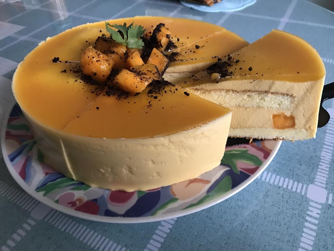 野草芒果慕斯（8寸戚风蛋糕版）🍰