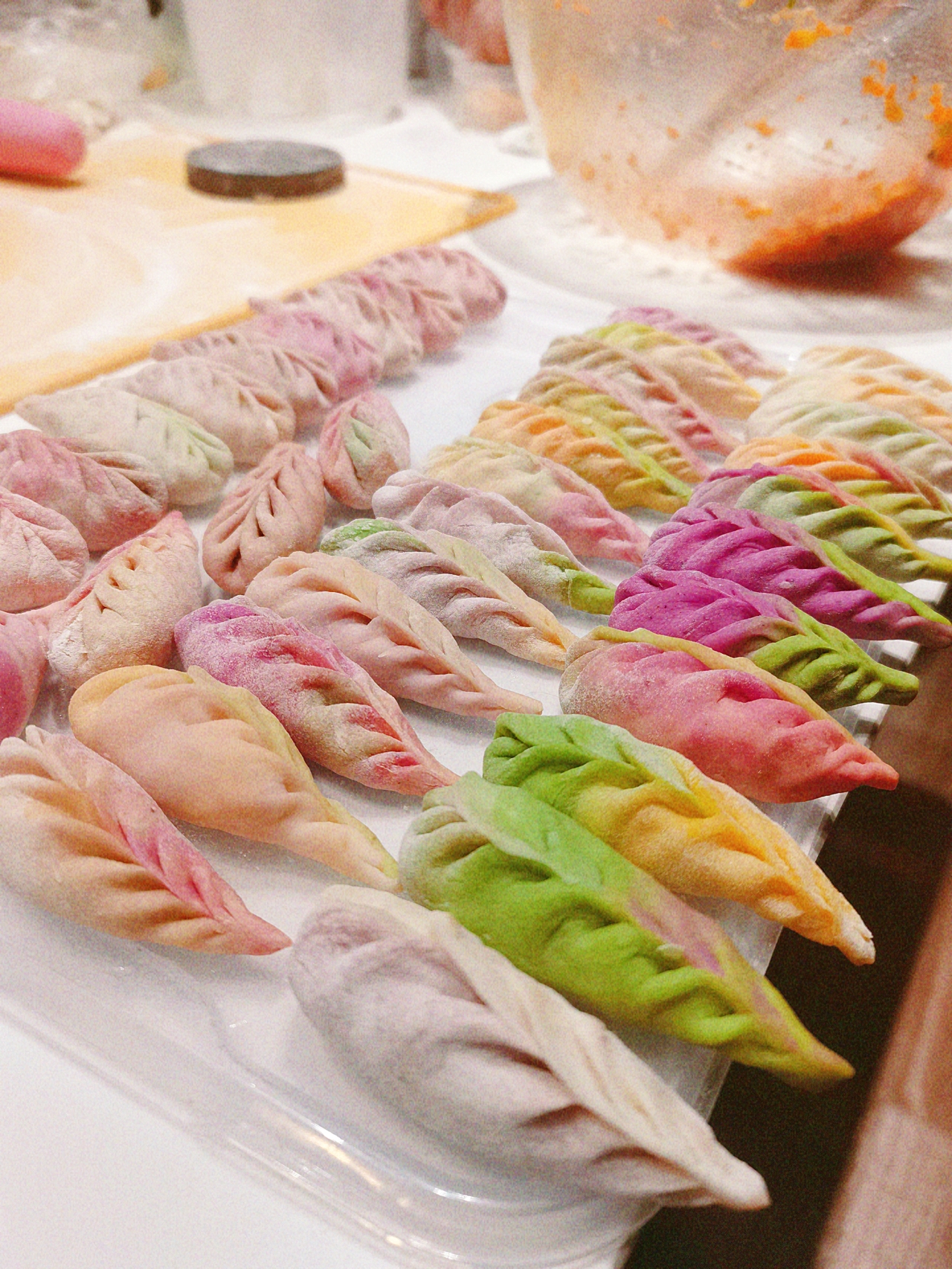 彩虹🌈水饺的做法