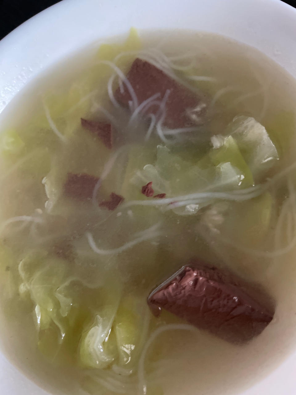 鸭血粉丝汤（无浓汤宝）