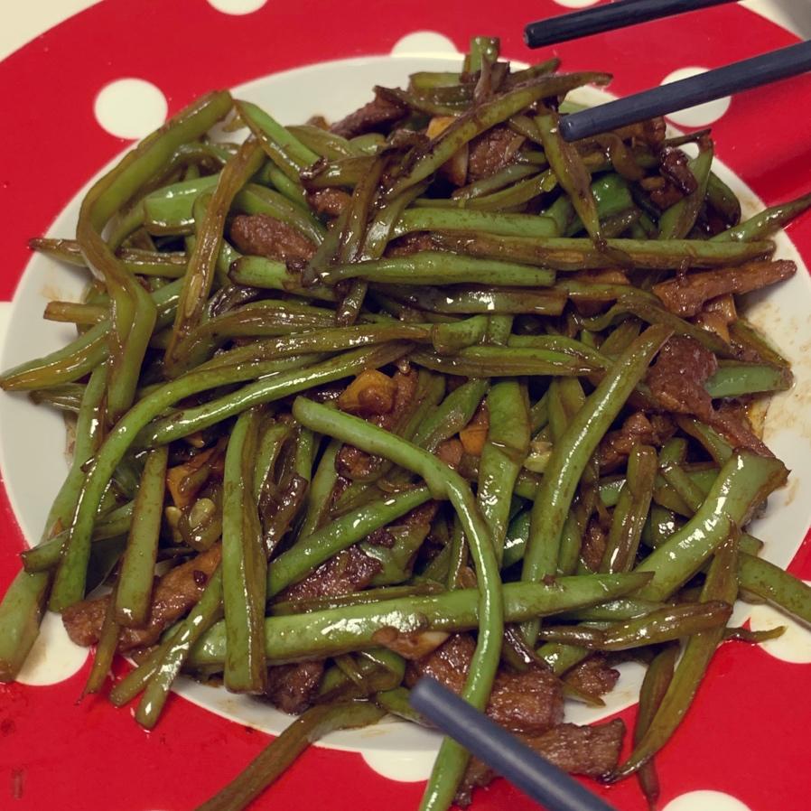 扁豆角丝炒肉
