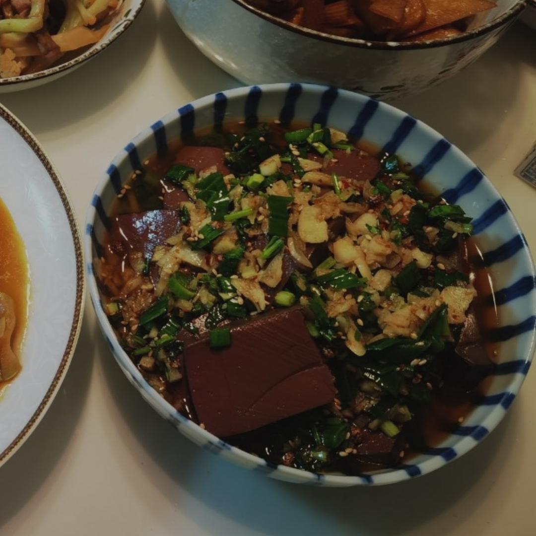 冒羊血（辣子蒜羊血）
