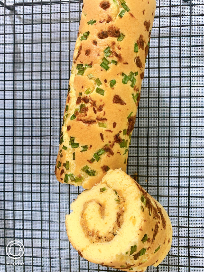 香葱肉松肥蛋糕卷～