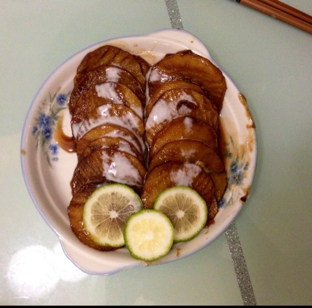 红糖“煎”苹果