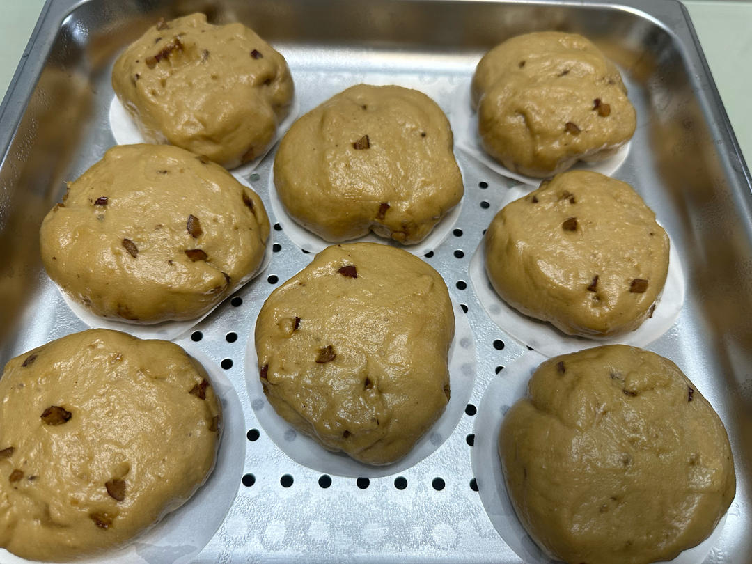 特香特细腻的波兰种红糖开花馒头