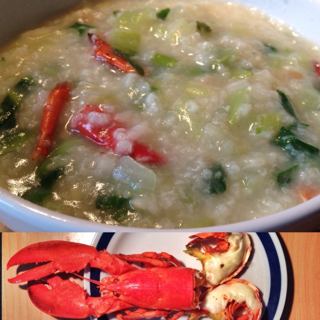 【曼食慢语】龙虾两吃——清蒸龙虾和龙虾粥