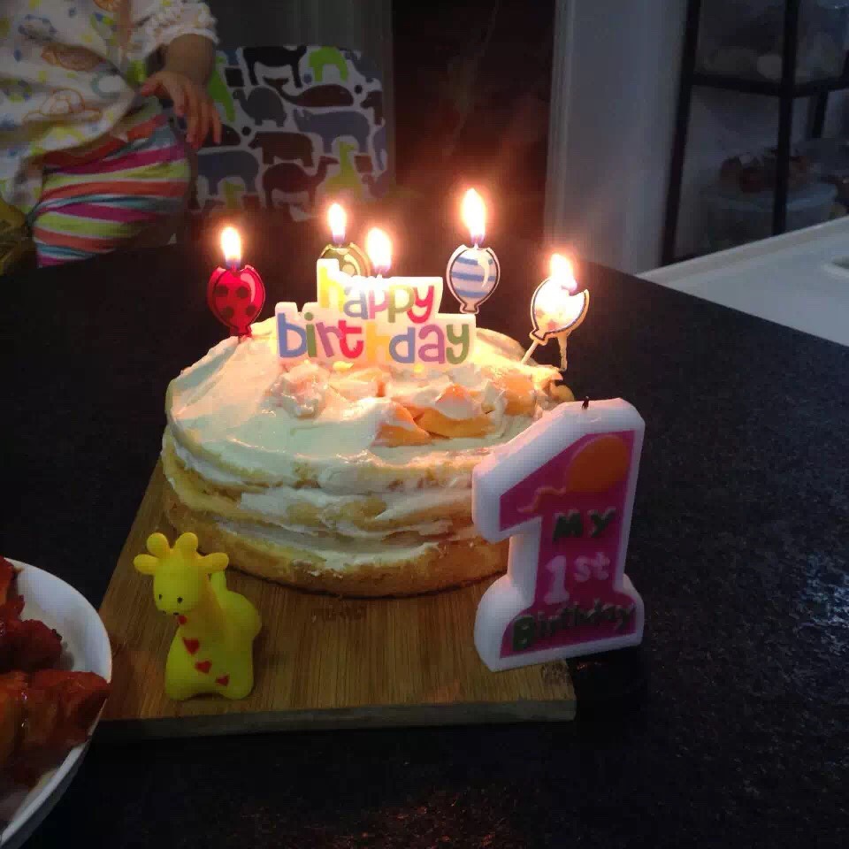 芒果裸戚风蛋糕