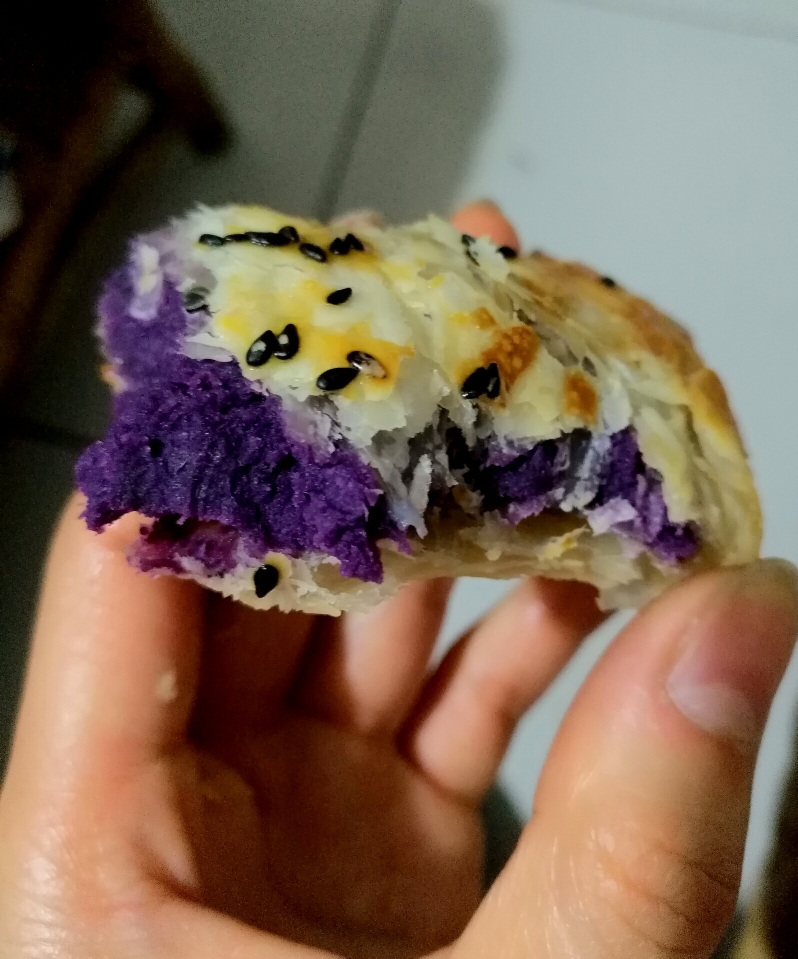 超简单手抓饼版紫薯派外酥内糯超好吃的做法 步骤3