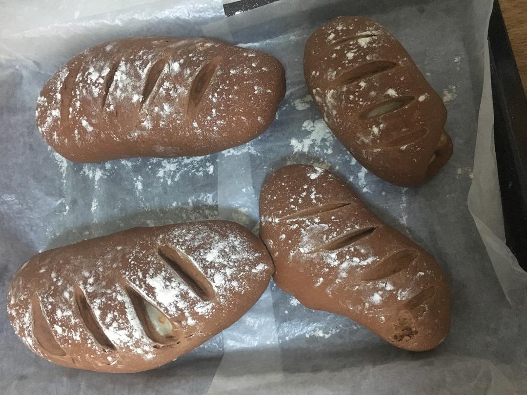 麻薯核桃夹心软欧包