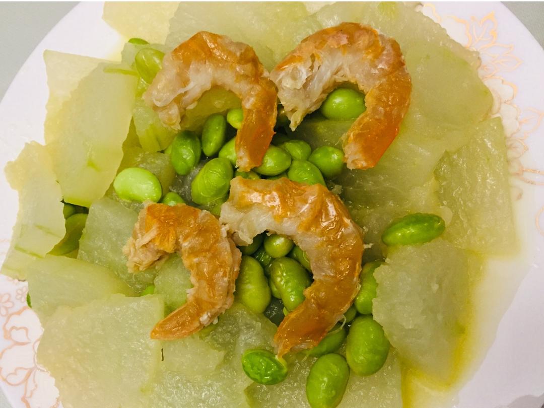 沈勤666做的开洋毛豆烧冬瓜