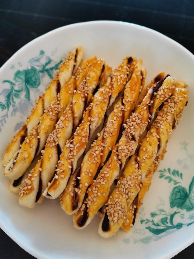 ㊙️酥到掉渣❗️🔥好吃到舔手指的豆沙扭扭酥❗️