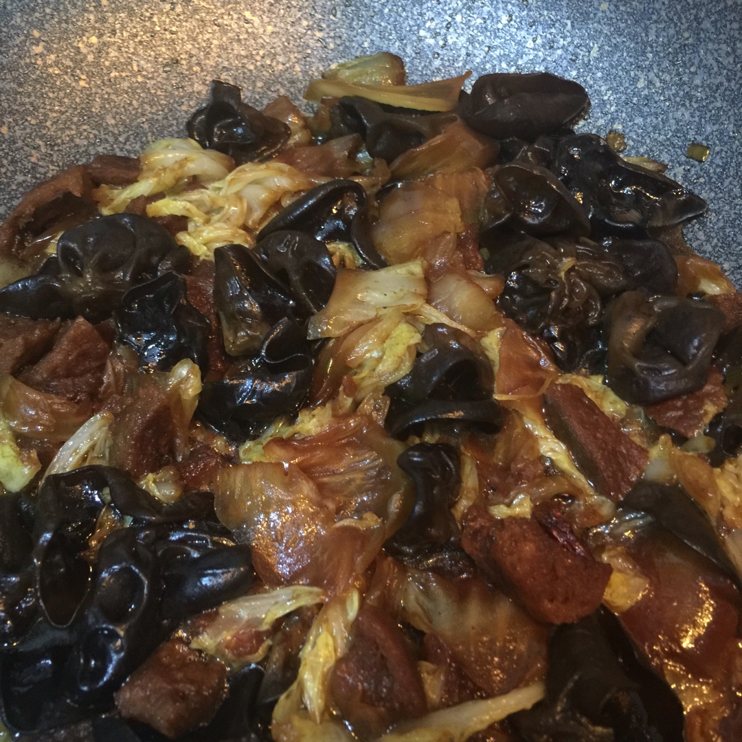 木耳白菜炒肉片
