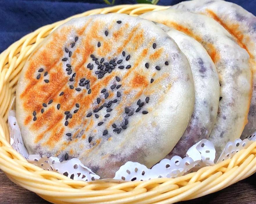 紫米糖烙饼的做法