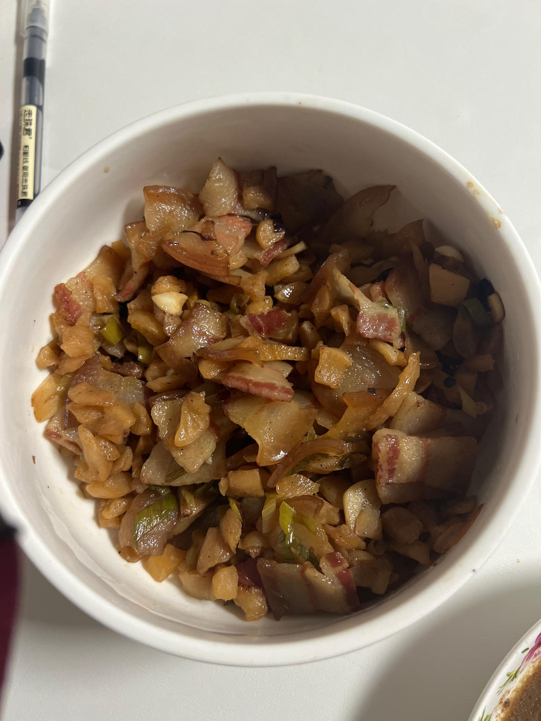 萝卜干炒腊肉（湘菜）新增腊肉快速去咸的方法