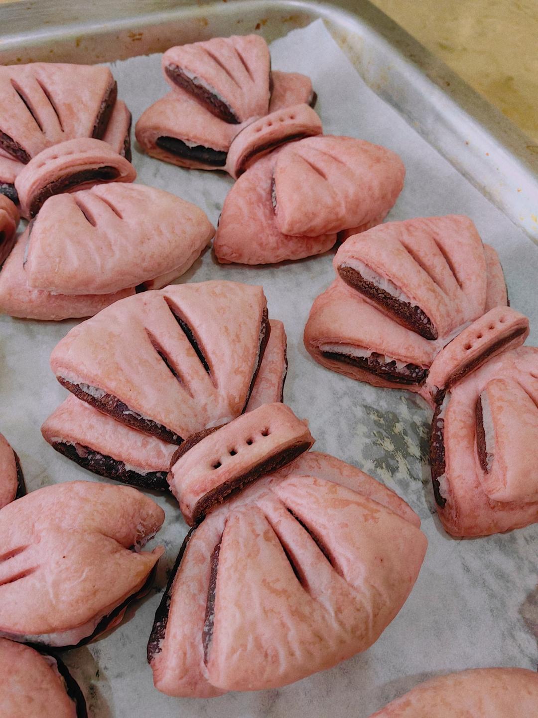 💯🎀少女心超可爱蝴蝶结酥（详细教程）