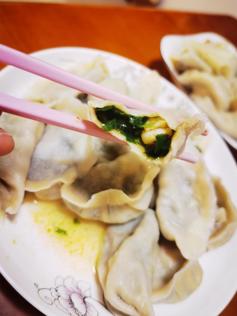 韭菜虾饺子