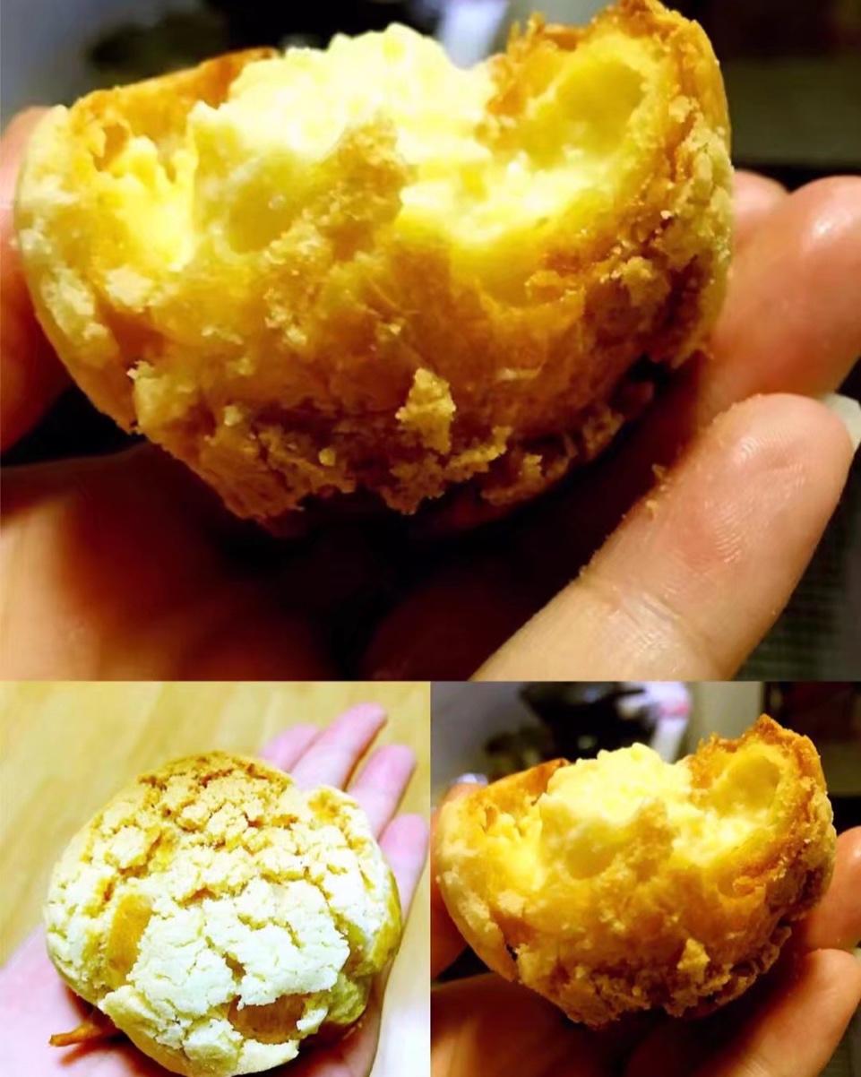 酥皮奶油泡芙--#皮黑森林#