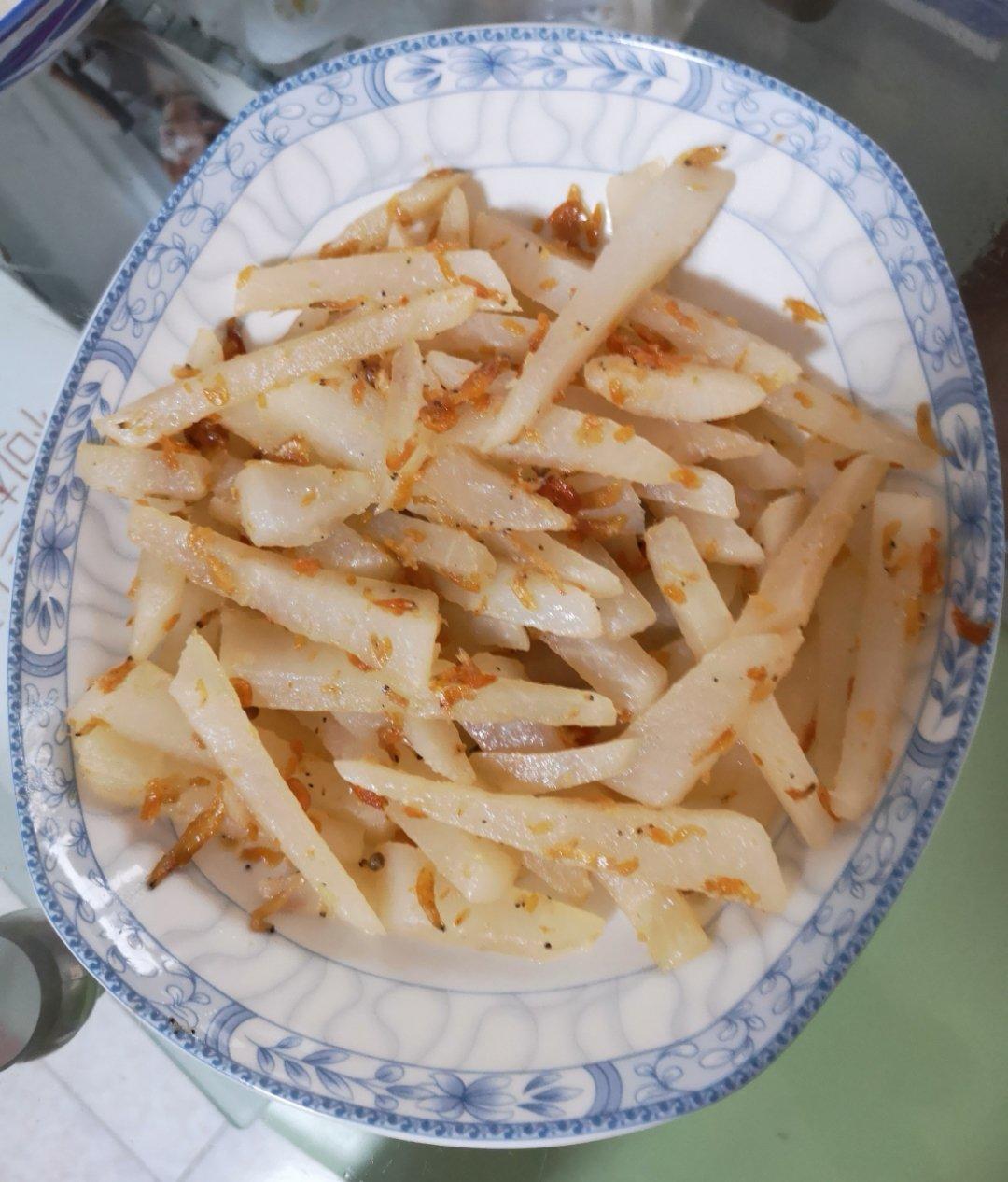 萝卜丝炒虾皮