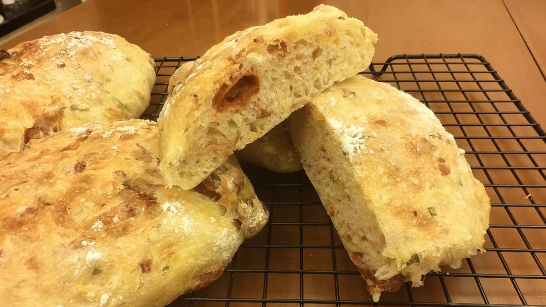 【ciabatta】家庭版恰巴塔，软乎乎的拖鞋面包