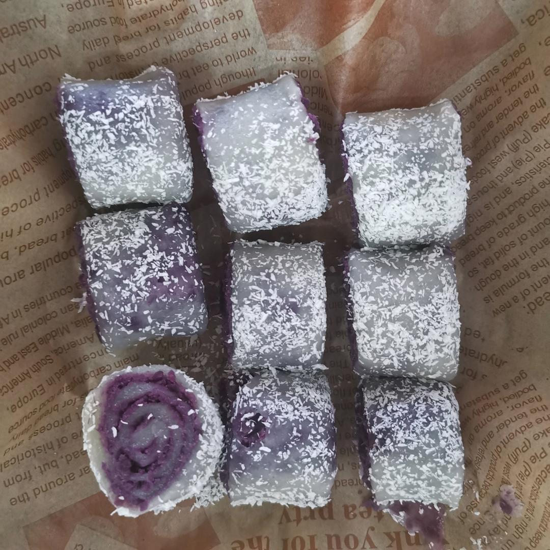 紫薯糯米卷（豆沙糯米卷）