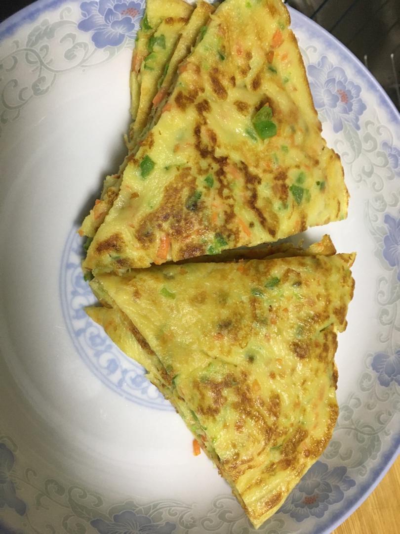简单快手蔬菜鸡蛋煎饼