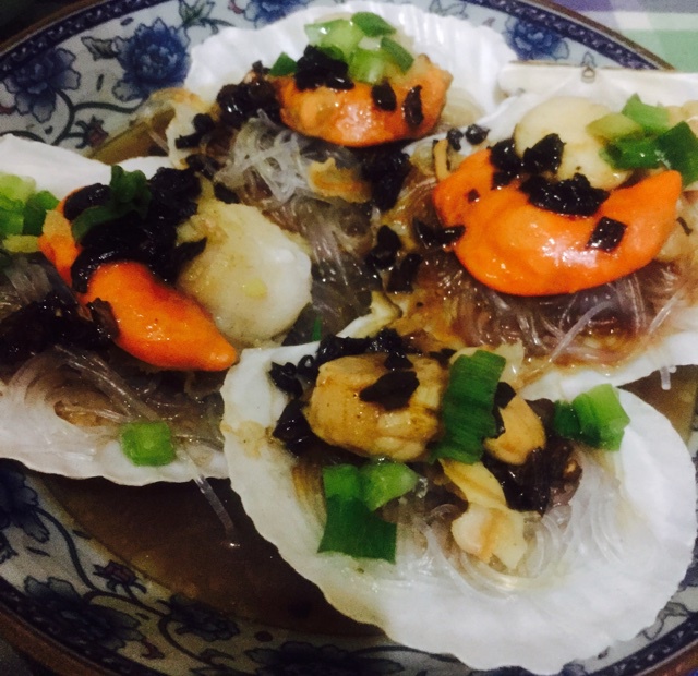 蒜蓉粉丝蒸扇贝