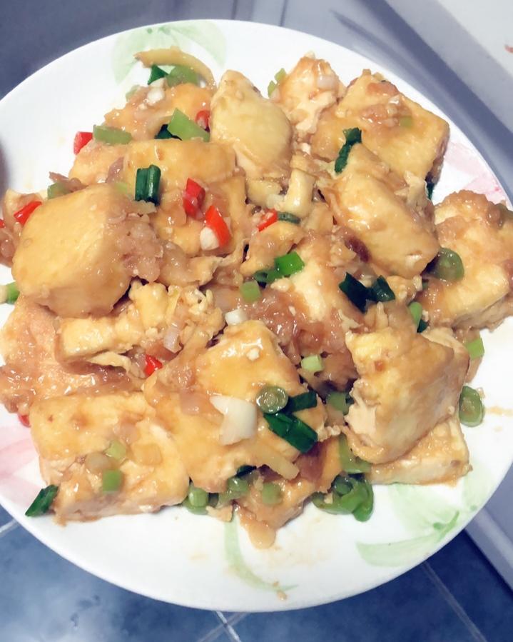 无敌美味的香煎豆腐