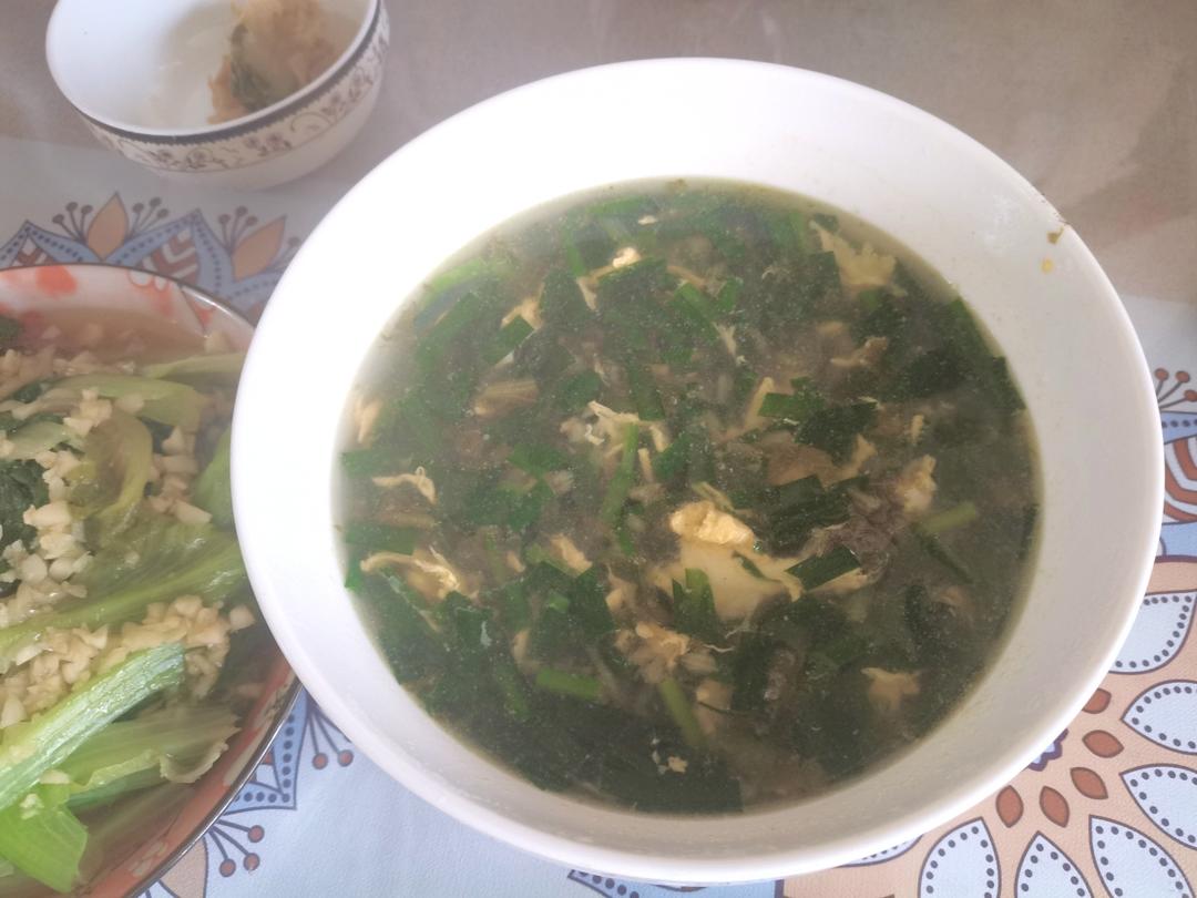 韭菜鸡蛋汤