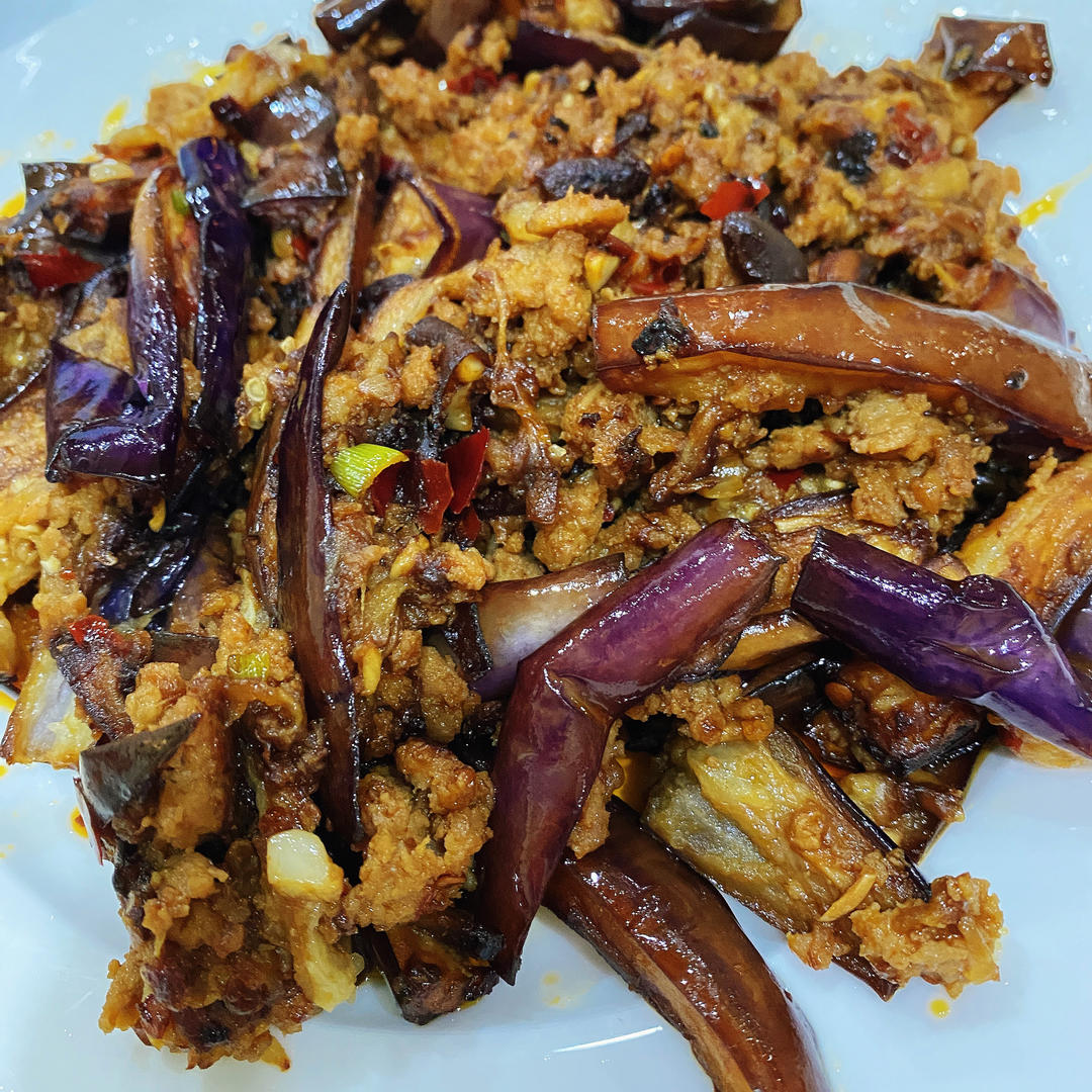 开胃下饭菜！巨简单的家常鱼香茄子煲