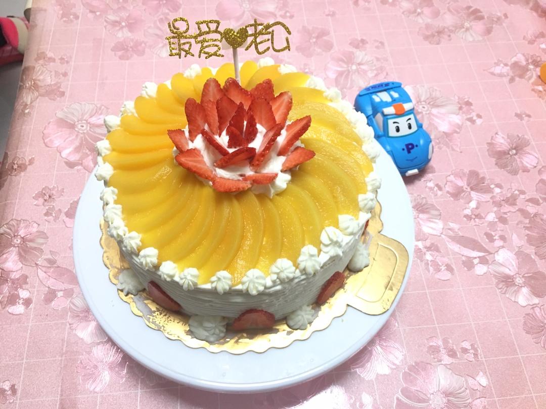 八寸戚风蛋糕（生日蛋糕坯）附六寸配单