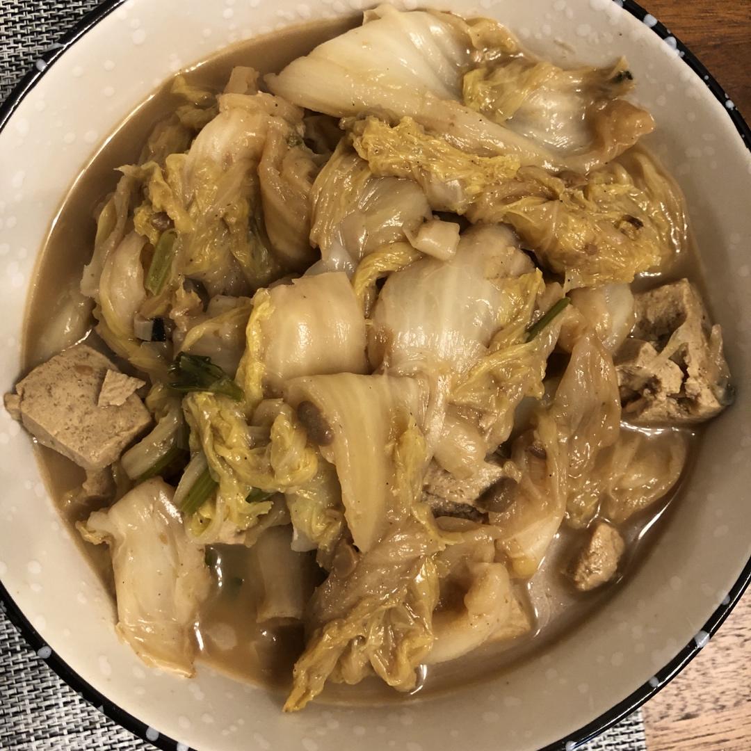 大白菜炖冻豆腐