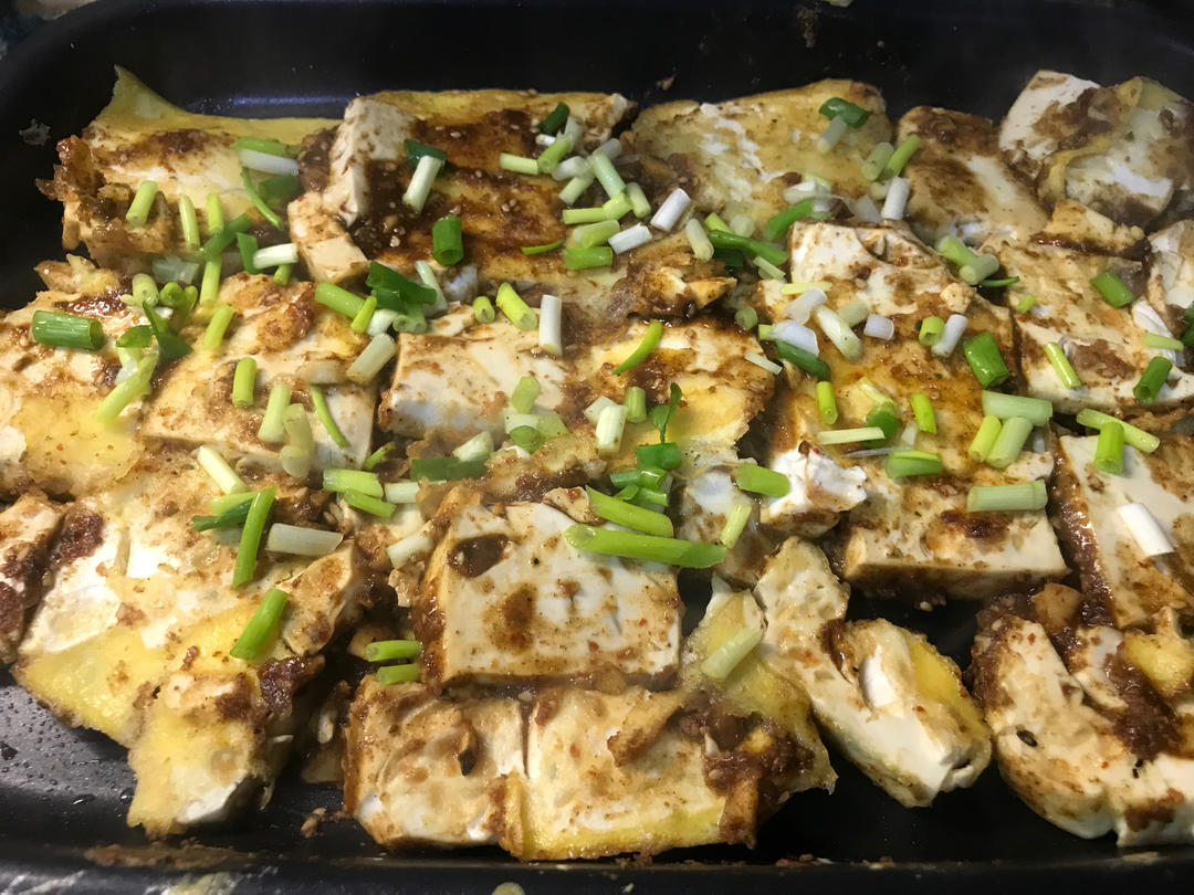 平底锅版铁板脆皮豆腐，赛过路边摊