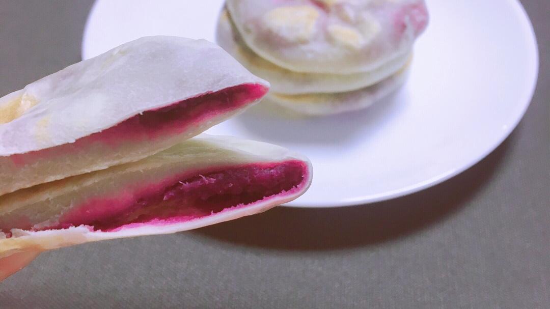 烫面紫薯饼