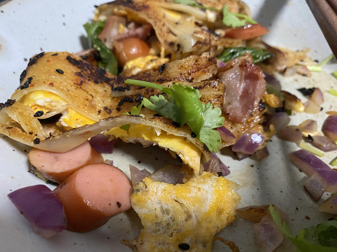 超级美味的东北烤冷面➕自制万能酱料【酱料是关键】