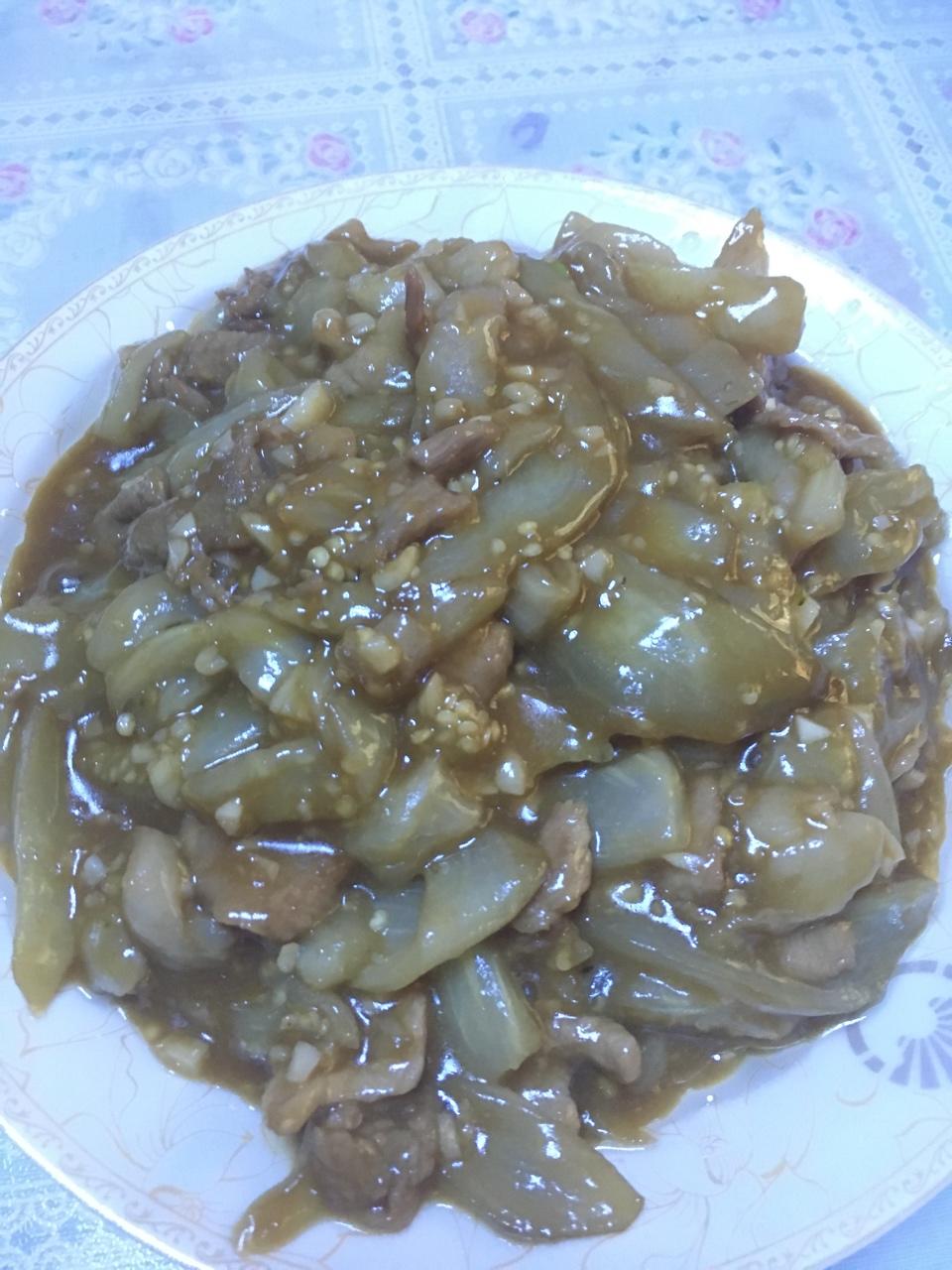 肉丝烧茄子