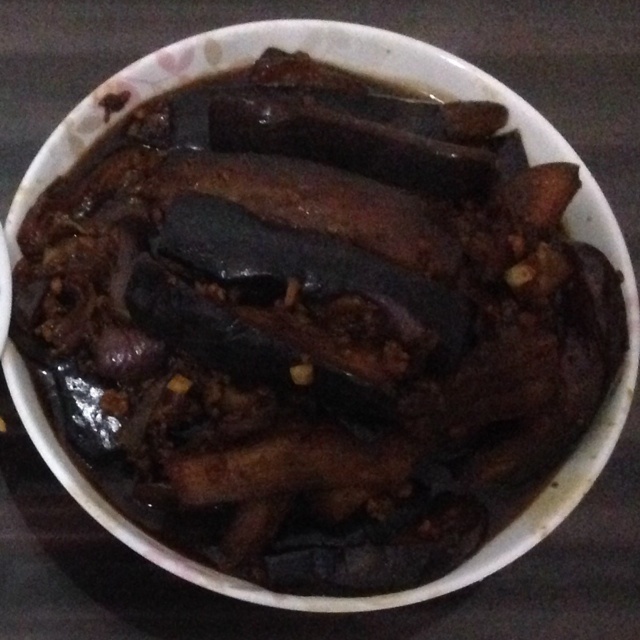 红烧肉末茄子