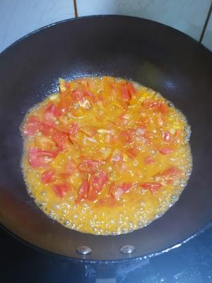 西红柿鸡蛋热汤儿面的做法 步骤4