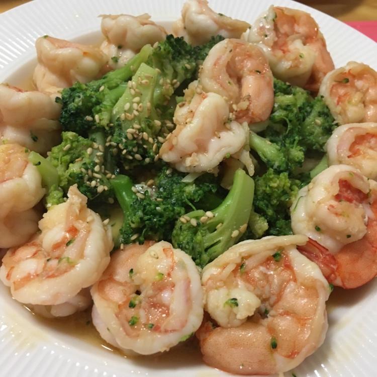西兰花炒虾仁