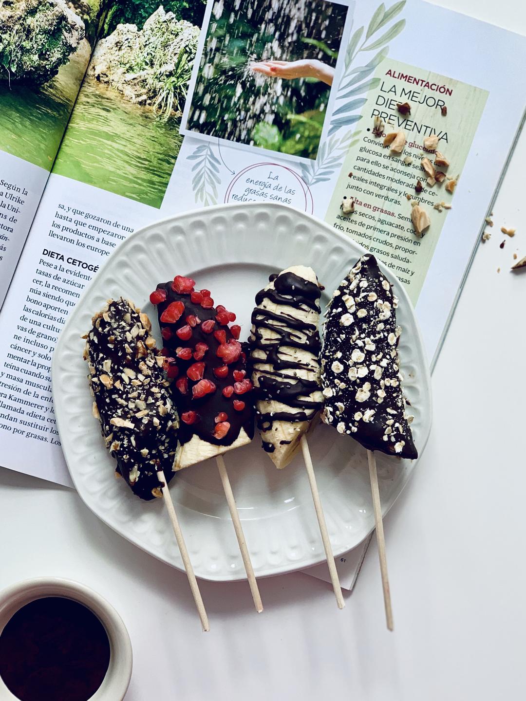 巧克力香蕉冰棒，小朋友都喜欢的做法