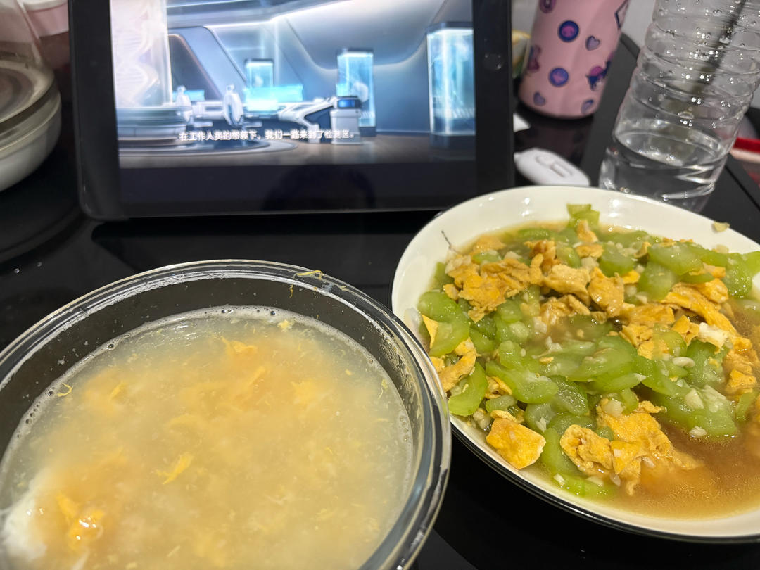 简单快手，五分钟搞定的丝瓜炒蛋