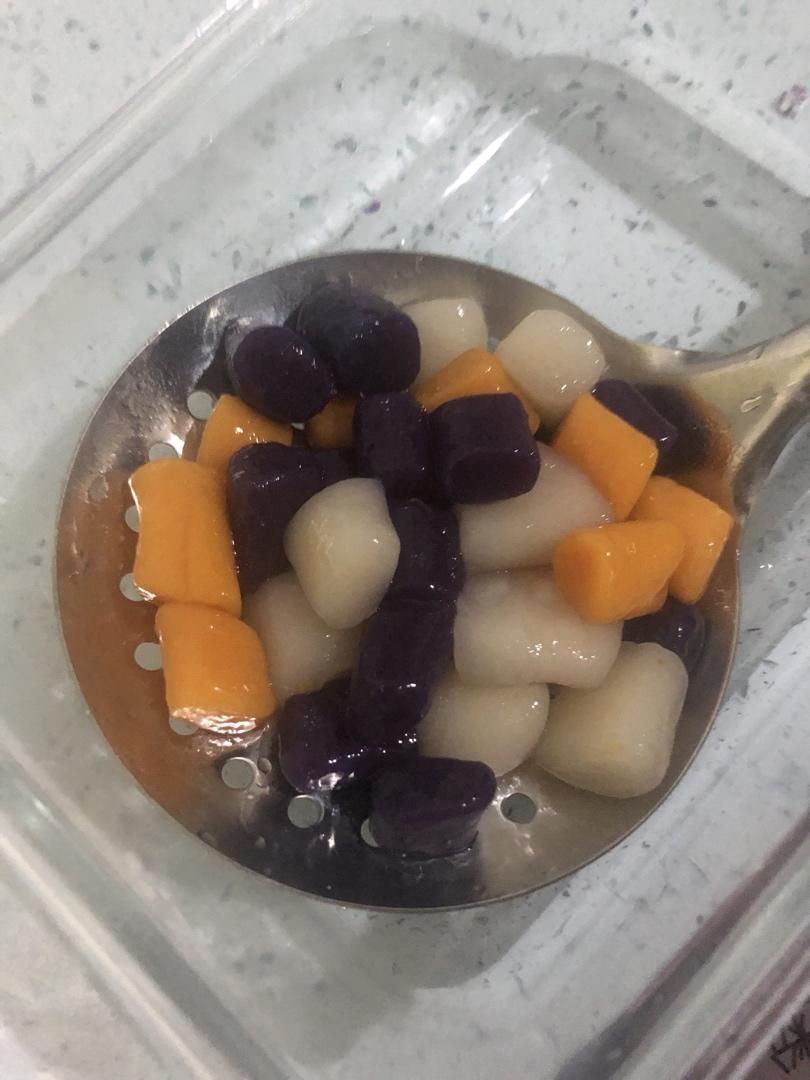 自制三色芋圆1⃣️（附上窍门详细比例）