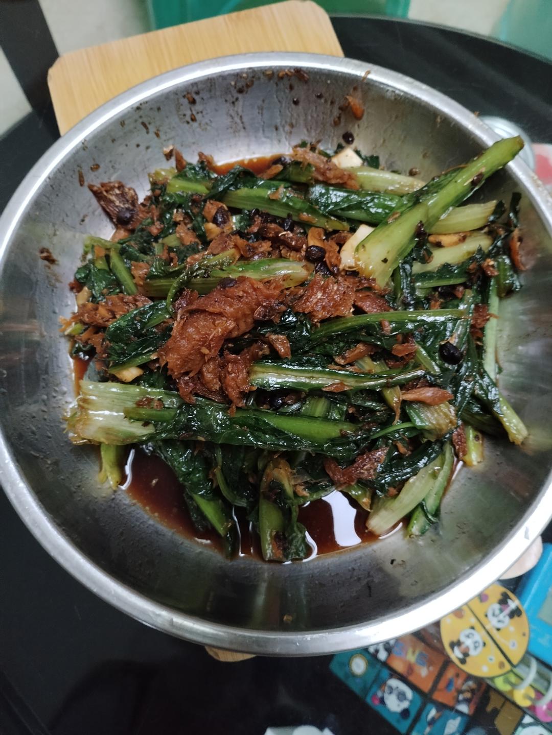 豆豉鲮鱼油麦菜